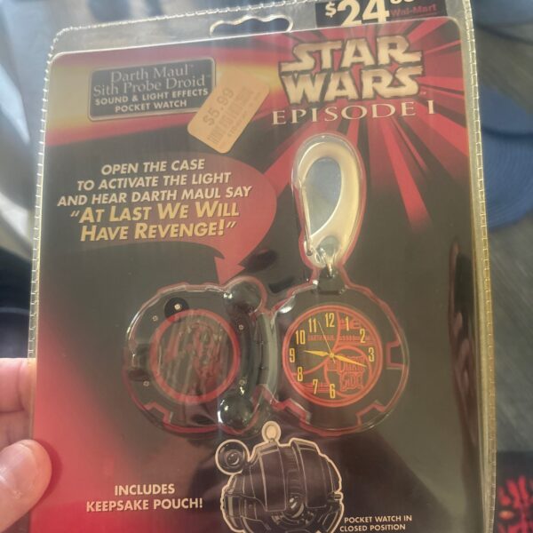 Star Wars Episode 1 Darth Maul Sith Probe Droid Quartz Pocket Watch - NEW